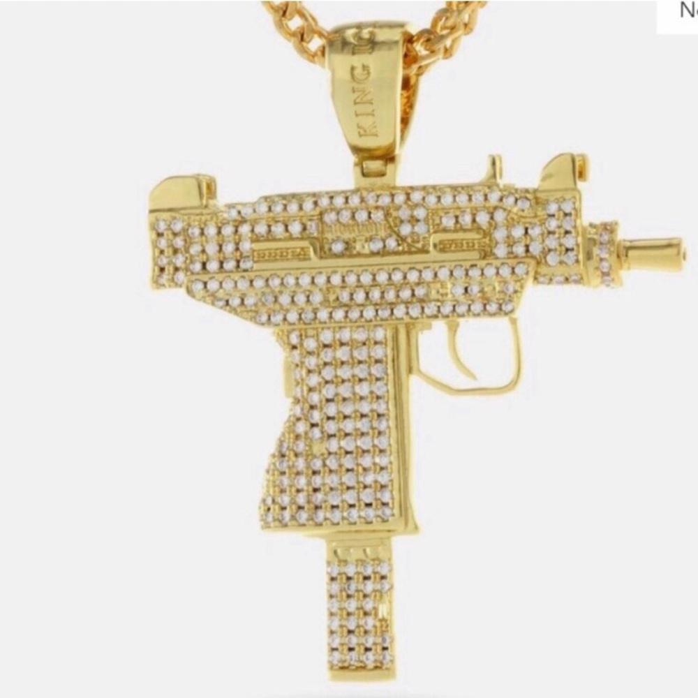 SALE rare uzi diamanté cuban link chain necklace
